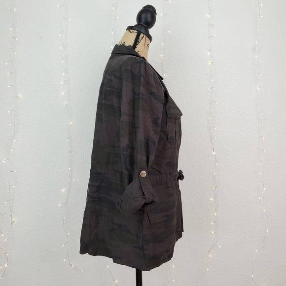 Sanctuary Camouflage Army Style Jacket Green NWT S - Picture 4 of 9